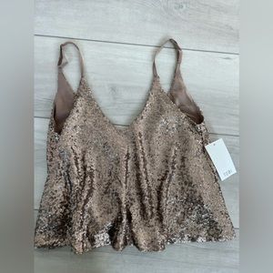 Gold Sequin Tank